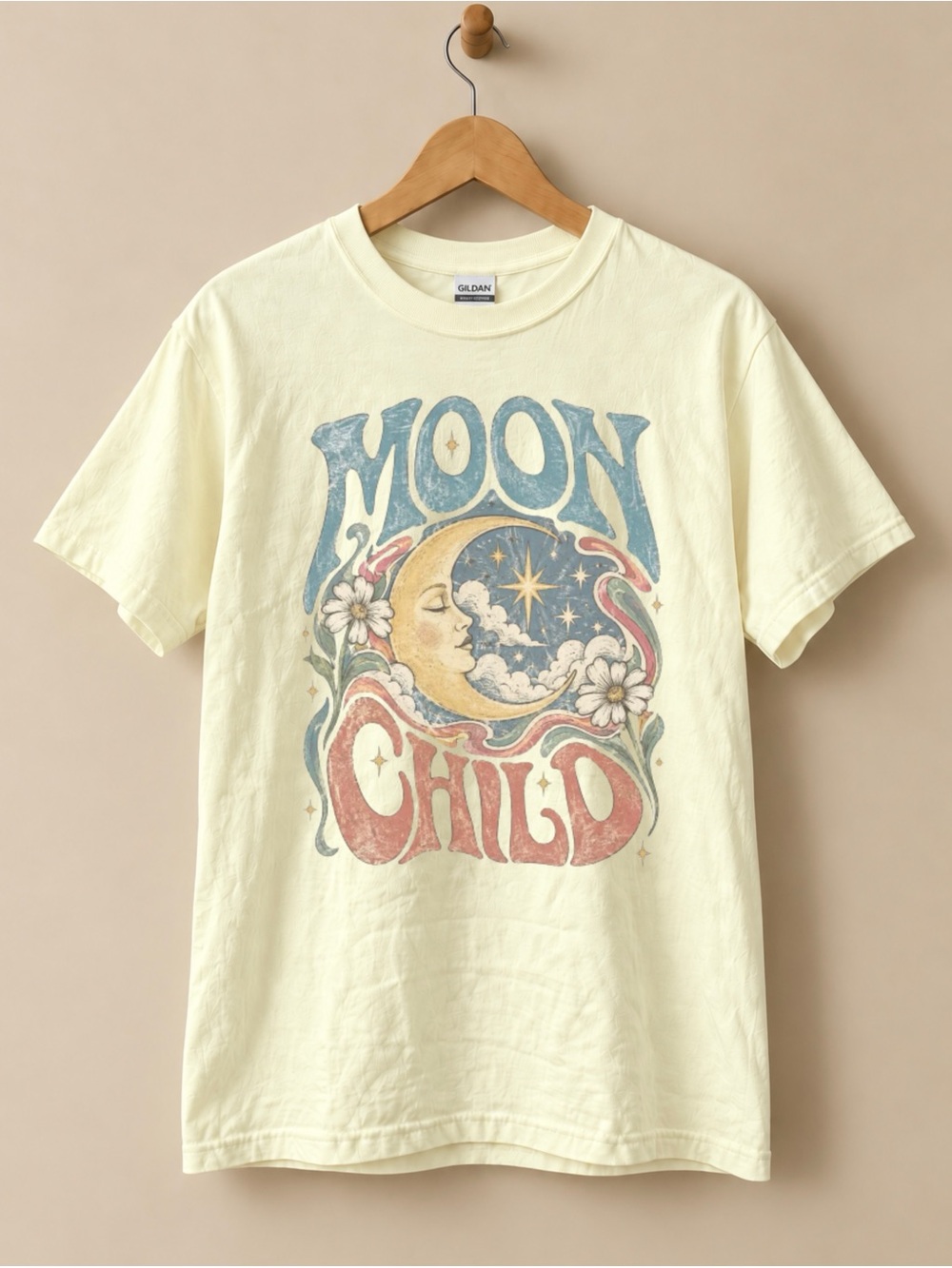 Moon Child Graphic Unisex T-shirt 70s Celestial Tee
